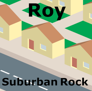 The Album cover art for Suburban Rock.  It's a photo of a bunch of houses to illicit a cookie cutter normalcy to suburban life.