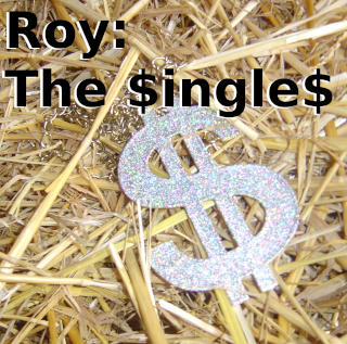 This is the album cover for the singles.  It's a picture of a sparkling dollar sign necklace over a pile of hay.